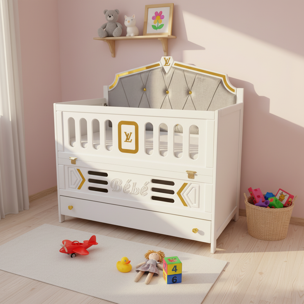 سرير أطفال مناسب للغرف الصغيرة