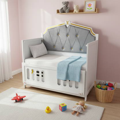 سرير أطفال مناسب للغرف الصغيرة