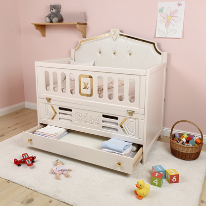 سرير أطفال مناسب للغرف الصغيرة